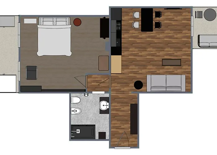 Nox Romana - Vatican - Modern With Cozy Balcony Apartment Rom